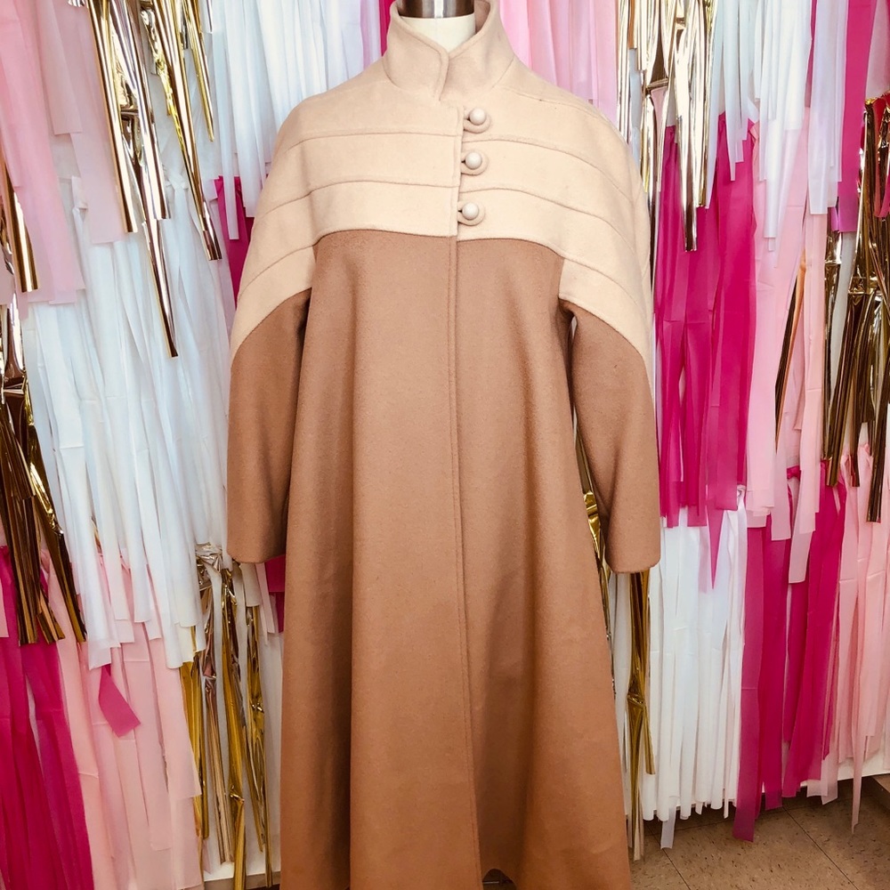 Vintage Art Deco Swing Coat 100% Wool